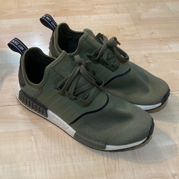 adidas gazelle silver green womens Shop Green Mens adidas NMD R1 Lace Up Sneakers – Shoebacca main image 1